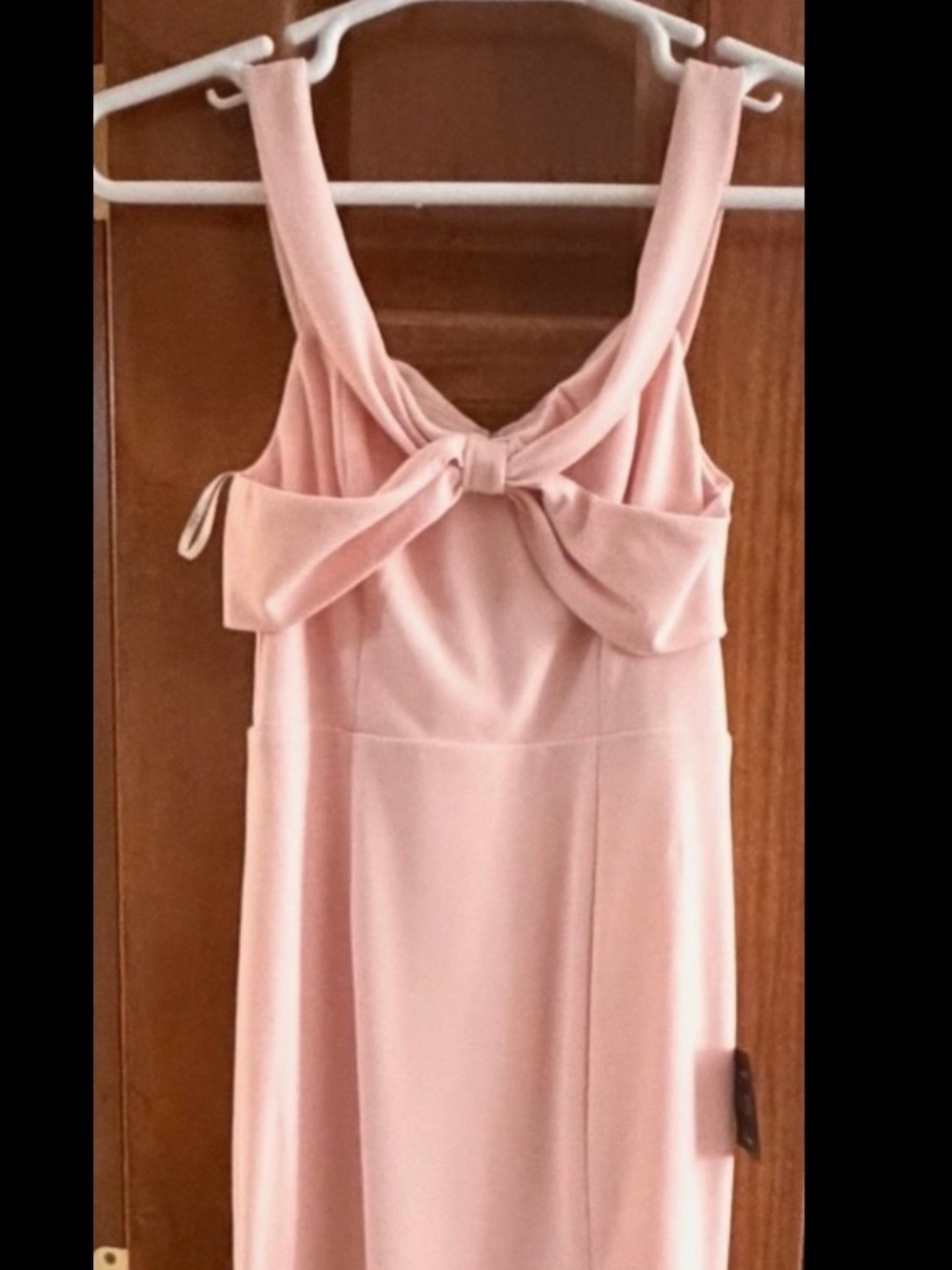 Lulu's Blush Pink  Gown with Front Slit size small . Brand new